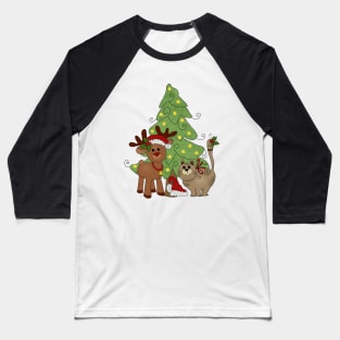 Katzenweihnachten Baseball T-Shirt